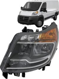 2014 2015 2016 2017 2018 2019 2020 2021 2022 Ram ProMaster 1500 2500 3500, Halogen Headlight Left/Driver Side, 4725944AK, CH2503254