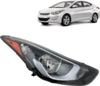 2014 2015 2016 Hyundai Elantra SE Halogen Headlight Headlamp Assembly with Bulb Right /Passenger Side