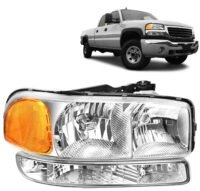 GMC Sierra 1500/2500/3500 HD/Classis 1999-2007, Yukon/XL 2000 2001 2002 2003 2004 2005 2006 Headlights Right Side