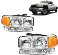 GMC Sierra 1500/2500/3500 HD/Classis 1999-2007, Yukon/XL 2000-2006 Headlights Left & Right Side