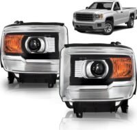 GMC Sierra 1500 2014-2015, Sierra 2500 3500 HD 2015 2016 2017 2018 2019 Headlights