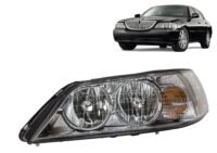 2003-2004 Lincoln Town Car Limousine Halogen Headlight Assembly With Bulbs, Left/Driver Side