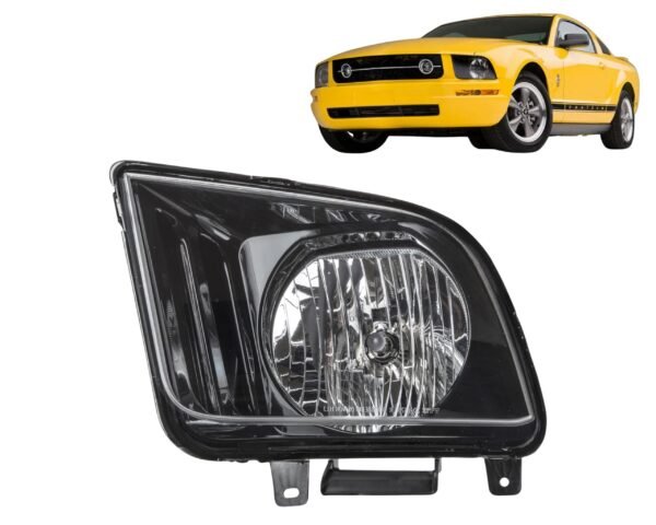 2007 2008 2009 Ford Mustang Coupe, Convertible Halogen Headlight Assembly Left/Driver Side