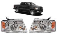 Ford F-150, Lincoln Mark LT 2004-2008, Lariat, XLT, XL, King Ranch,FX2, X4, Base, Limited, STX, Headlight Assembly Pair Set