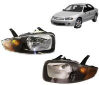 Chevrolet Cavalier 2003 2004 2005 Halogen Headlight w/Bulbs, Left & Right Side