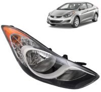 Hyundai Elentra 2011-2013 GLS/Limited Halogen Headlight Headlamp Assembly Right/Passenger Side