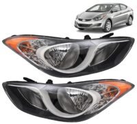 Hyundai Elentra 2011 2012 2013 GLS/Limited Halogen Headlight Assembly Right/Left Side