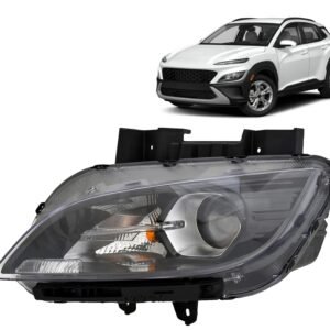 DEPO - Hyundai Kona 2022-2023, Kona Electric 2022 Halogen Headlight Assembly With Bulbs, Left/Driver Side, 92101-J9520 / HY2502257